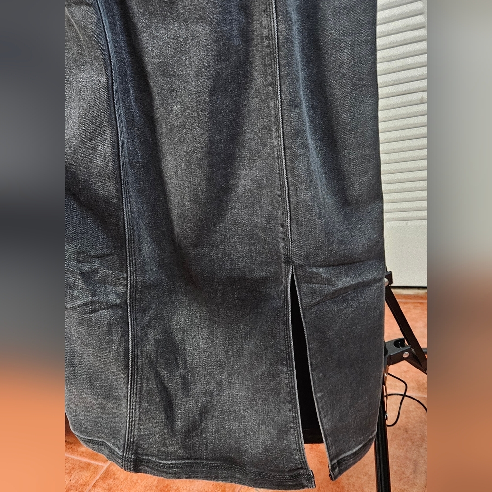 Steve Madden Black Denim Dress - Picture 3 of 8